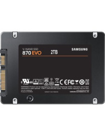 Samsung 870 EVO 2 TB Solid State Drive - 2.5" Internal - SATA (SATA/600) - Storage System, Motherboard, Video Recorder, Desktop 