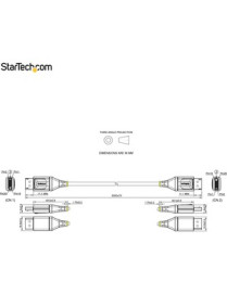 StarTech.com 10ft (3m) VESA Certified DisplayPort 1.4 Cable, 8K 60Hz HDR10, UHD 4K 120Hz Video, DP to DP Monitor Cord, DP 1.4 Ca