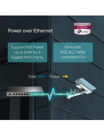 Tp Link TP-Link JetStream TL-SG2008P Ethernet Switch - 8 Ports - Manageable - 2 Layer Supported - Modular - 7.90 W Power Consump