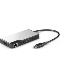 Alogic USB-C Fusion MAX 6-in-1 Hub - Space Grey - for Notebook/Tablet/Smartphone - 100 W - USB Type C - 3 x USB Ports - USB Type