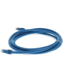 AddOn 10ft RJ-45 (Male) to RJ-45 (Male) Straight Blue Cat6A UTP PVC Copper Patch Cable - 10 ft Category 6a Network Cable for Net