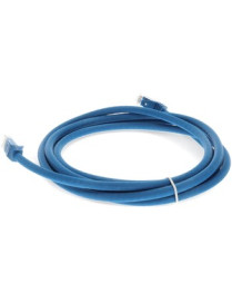 AddOn 10ft RJ-45 (Male) to RJ-45 (Male) Straight Blue Cat6A UTP PVC Copper Patch Cable - 10 ft Category 6a Network Cable for Net