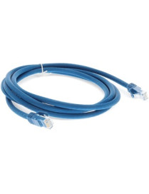 AddOn 10ft RJ-45 (Male) to RJ-45 (Male) Straight Blue Cat6A UTP PVC Copper Patch Cable - 10 ft Category 6a Network Cable for Net