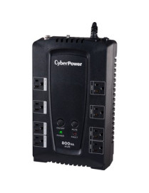 Cyber Power CyberPower AVR CP800AVR 800VA UPS - 800VA/450W - 3 Minute Full Load - 4 x NEMA 5-15R - Battery/Surge-protected, 4 x 