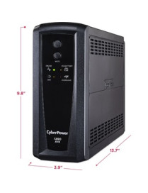Cyber Power CyberPower AVR CP1200AVR 1200VA UPS - 1200VA/720W - 12 Minute Half Load - 4 x NEMA 5-15R - Battery/Surge-protected, 