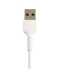 StarTech.com 6 inch/15cm Durable White USB-A to Lightning Cable, Rugged Heavy Duty Charging/Sync Cable for Apple iPhone/iPad MFi