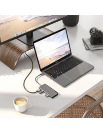 ALOGIC Ultra USB-C Dock UNI - 2 x USB-A (USB 3.0) 1 x USB-C (Data/PD 100W) 1 x SD Card Slot 1x Micro SD Card Slot 1 x HDMI 4K @3