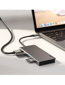 ALOGIC Ultra USB-C Dock UNI - 2 x USB-A (USB 3.0) 1 x USB-C (Data/PD 100W) 1 x SD Card Slot 1x Micro SD Card Slot 1 x HDMI 4K @3