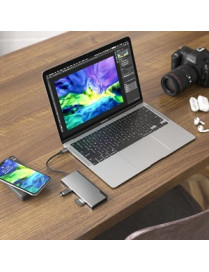 ALOGIC Ultra USB-C Dock UNI - 2 x USB-A (USB 3.0) 1 x USB-C (Data/PD 100W) 1 x SD Card Slot 1x Micro SD Card Slot 1 x HDMI 4K @3