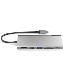 ALOGIC Ultra USB-C Dock UNI - 2 x USB-A (USB 3.0) 1 x USB-C (Data/PD 100W) 1 x SD Card Slot 1x Micro SD Card Slot 1 x HDMI 4K @3