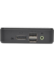 Tripp Lite 2-Port DisplayPort 1.2 KVM Switch w/Audio, Cables and USB Peripheral Sharing - 2 Computer(s) - 1 Local User(s) - 3840