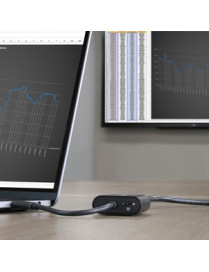 StarTech.com USB-C to VGA Adapter - 1920x1200 - USB C Adapter - USB Type C to VGA Monitor / Projector Adapter - Use this unique 