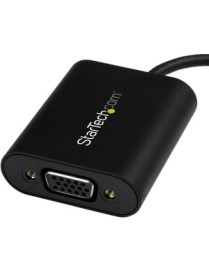 StarTech.com USB-C to VGA Adapter - 1920x1200 - USB C Adapter - USB Type C to VGA Monitor / Projector Adapter - Use this unique 