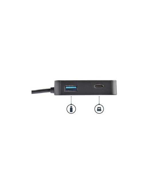 StarTech.com USB C Multiport Adapter - Portable USB Type-C Mini Dock to 4K UHD HDMI Video - GbE, USB 3.0 Hub - Thunderbolt 3 Com