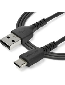 StarTech.com 2m USB A to USB C Charging Cable - Durable Fast Charge & Sync USB 2.0 to USB Type C Data Cord - Aramid Fiber M/M 3A