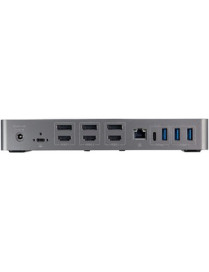 StarTech.com USB-C & USB-A Dock - Hybrid Triple Monitor Laptop Docking Station DisplayPort & HDMI 4K 60Hz/85W PD/6x USB/GbE/USB 