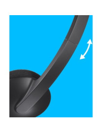 Logitech USB Headset H340 - Stereo - USB - Wired - 20 Hz - 20 kHz - Over-the-head - Binaural - Semi-open - 6 ft Cable - Black