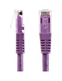 StarTech.com 6ft CAT6 Ethernet Cable - Purple Molded Gigabit - 100W PoE UTP 650MHz - Category 6 Patch Cord UL Certified Wiring/T