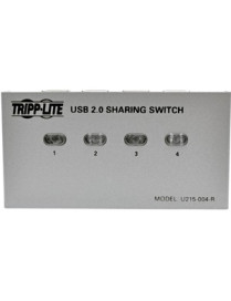 Tripp Lite 4-Port USB 2.0 Printer Sharing Switch - USB - 4 USB Port(s) - 4 USB 2.0 Port(s) - PC, Mac