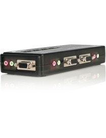 StarTech.com StarTech.com SV411KUSB - KVM / audio switch - USB - 4 ports - 1 local user - Control 4 USB enabled computers with t