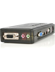 StarTech.com StarTech.com SV411KUSB - KVM / audio switch - USB - 4 ports - 1 local user - Control 4 USB enabled computers with t