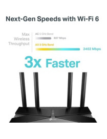 Tp Link TP-Link Archer AX50 Wi-Fi 6 IEEE 802.11ax Ethernet Wireless Router - Dual Band - 2.40 GHz ISM Band - 5 GHz UNII Band - 4