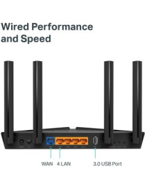 Tp Link TP-Link Archer AX50 Wi-Fi 6 IEEE 802.11ax Ethernet Wireless Router - Dual Band - 2.40 GHz ISM Band - 5 GHz UNII Band - 4