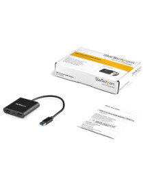 StarTech.com USB to Dual HDMI Adapter - USB to HDMI Adapter - USB 3.0 to HDMI - USB to HDMI Display Adapter - External Video Car