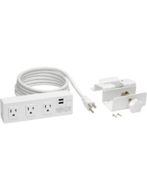 Tripp Lite Protect It! TLP310USBCW 3-Outlet Surge Suppressor/Protector - 3 x NEMA 5-15R, 2 x USB - 1.80 kVA - 510 J - 120 V AC I