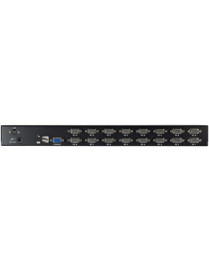 StarTech.com 16 Port 1U Rackmount USB KVM Switch Kit with OSD and Cables - A complete 16-port USB KVM kit, including all necessa