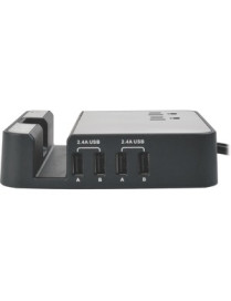 Tripp Lite TLP26USBB Charging Station - 2 x NEMA 5-15R, 4 x USB - 1.56 kVA - 1080 J - 120 V AC Input - 120 V AC, 5 V DC Output