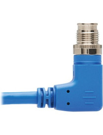 Tripp Lite NM12-603-10M-BL M12 X-Code Cat6 Ethernet Cable, M/M, Blue, 10 m (32.8 ft.) - 32.8 ft Category 6 Network Cable for Net