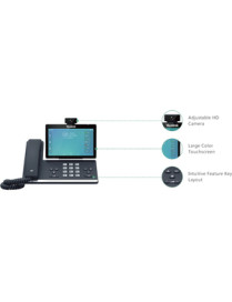 Yealink VP59 IP Phone - Corded/Cordless - Corded/Cordless - DECT, Wi-Fi, Bluetooth - Wall Mountable, Desktop - Classic Gray - Vo