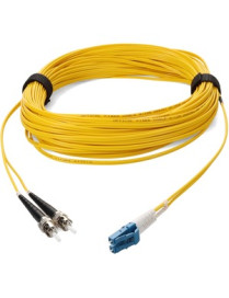 AddOn Fiber Optic Duplex Network Cable - 49.2 ft Fiber Optic Network Cable for Network Device - First End: 2 x ST Network - Male