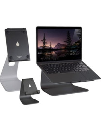 Rain Design mStand Laptop Stand - Black - mStand transforms your notebook into a stylish and stable workstation so you can work 