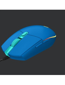 Logitech G203 Gaming Mouse - Cable - Blue - USB - 8000 dpi - 6 Button(s)