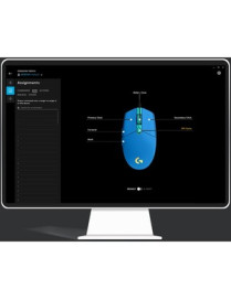 Logitech G203 Gaming Mouse - Cable - Blue - USB - 8000 dpi - 6 Button(s)