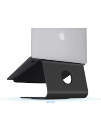 Rain Design mStand360 Laptop Stand w/ Swivel Base - Black - mStand360 with swivel base transforms your notebook into a stylish a