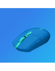 Logitech G305 LIGHTSPEED Wireless Gaming Mouse - Travel Mouse - Optical - Wireless - Radio Frequency - 2.40 GHz - Blue - 12000 d