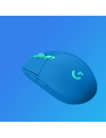 Logitech G305 LIGHTSPEED Wireless Gaming Mouse - Travel Mouse - Optical - Wireless - Radio Frequency - 2.40 GHz - Blue - 12000 d