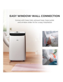 Eva Groups Ultima Cosa Aria Clima 4-in-1 Smart Portable Air Conditioner - Cooler, Heater - 8000 BTU/h Cooling Capacity - 10500 B