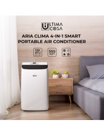 Eva Groups Ultima Cosa Aria Clima 4-in-1 Smart Portable Air Conditioner - Cooler, Heater - 8000 BTU/h Cooling Capacity - 10500 B