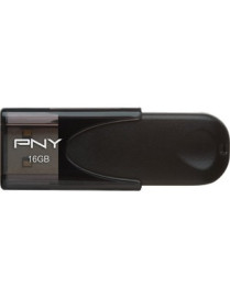 PNY 16GB Attaché 4 2.0 Flash Drive - 16 GB - USB 2.0 Type A - Black - 1 Year Warranty