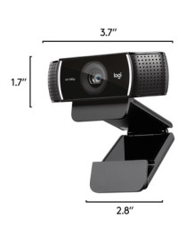 Logitech C922 Webcam - 2 Megapixel - 60 fps - USB 2.0 - 1920 x 1080 Video - Auto-focus - 1.2x Digital Zoom - Microphone - Comput