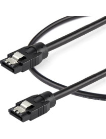 StarTech.com 0.6 m Round SATA Cable - 2 ft SATA Data Transfer Cable for Hard Drive, Desktop Computer, Server, DVD - First End: 1