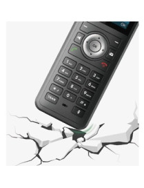 Yealink Ruggedized DECT Handset - Cordless - DECT, Bluetooth - 1.8" Screen Size - 1 Day Battery Talk Time - Black