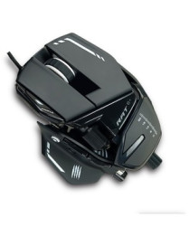 Mad Catz The Authentic R.A.T. 8+ Optical Gaming Mouse - Pixart 3389 - Cable - Black - 1 Pack - USB 2.0 - 16000 dpi - 11 Button(s