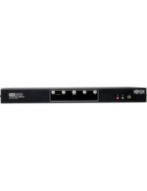 Tripp Lite 4-Port Dual Monitor DVI KVM Switch with Audio and USB 2.0 Hub, Cables included - 4 Computer(s) - 1 Local User(s) - 25