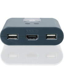 IOGEAR 2-Port Full HD KVM Switch with HDMI and USB Connections - 2 Computer(s) - 1 Local User(s) - 1920 x 1200 - 4 x USB - 3 x H