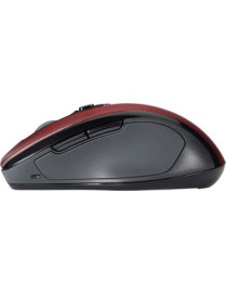 Kensington Pro Fit Mid-Size Wireless Mouse - Optical - Wireless - Radio Frequency - 2.40 GHz - Ruby Red - 1 Pack - USB - 1750 dp